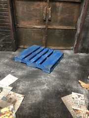 1:12 Scale Blue Pallet Prop Diorama Action Figure Photography