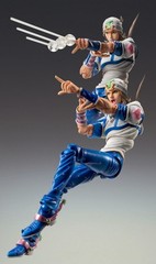 Medicos Super Action Statue JoJo’s Bizarre Adventure Johnny Joestar & pinbadge