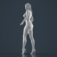 Unpainted resin figurine. Beautiful woman girl 1/18 1/24 1/43 1/32