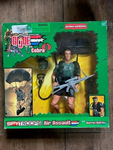 GI JOE SPY TROOPS AIR ASSAULT 12″ FIGURE – 2002 – New