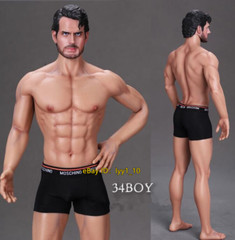 LDDOLL 1/6 34boy Muscular Seamless Male Body Silicone Flexible 12″ Action Figure