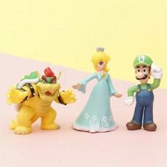 NEW 18 Pcs/Set Super Mario Bros Toy Figures Luigi Toad Yoshi Cake Toppers Party