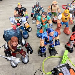 Rescue Heroes Mattel Fisher Price Lot Of 12 Action Figures Used See Pics