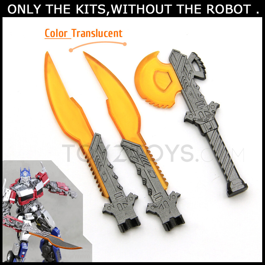 Knife Upgrade Kit For Yolopark AMK OP Prime Weapon Axe Knife -(Dark + Orange)
