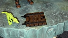 Unpainted Black & Brown Trapdoor – Classics Castle grayskull (Hole cover) He-Bro