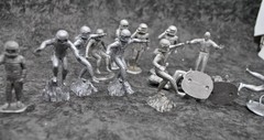 Marx Operation Moonbase Astronauts 1960 Spacemen lot x13 UNBROKEN figure vintage