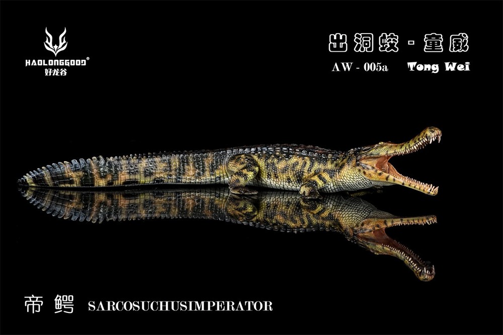 HAOLONGGOOD 1/35 Sarcosuchus Imperator Figure Crocodile Model Decor Gift Toys