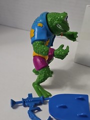 Vintage TMNT Genghis Frog 1989 100% COMPLETE & BIOCARD MINT COND. GREAT JOINTS