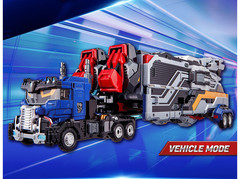 Metal Cardbot W HEAVY IRON W Transforming Robot to Trailer Cargo Truck Kids Toy