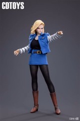 Cdtoys cd048A 1/12 Android 18 Female Head Sculpt &Clothing Suit Fit 6”Figure
