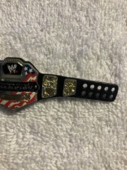 Mattel WWE United States Championship Champion Title Belt Black Strap WORN PAINT