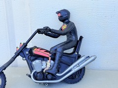 Vintage 1980 Ideal Toys TEAM AMERICA Marauder Super Stunt Chopper Evel Knievel