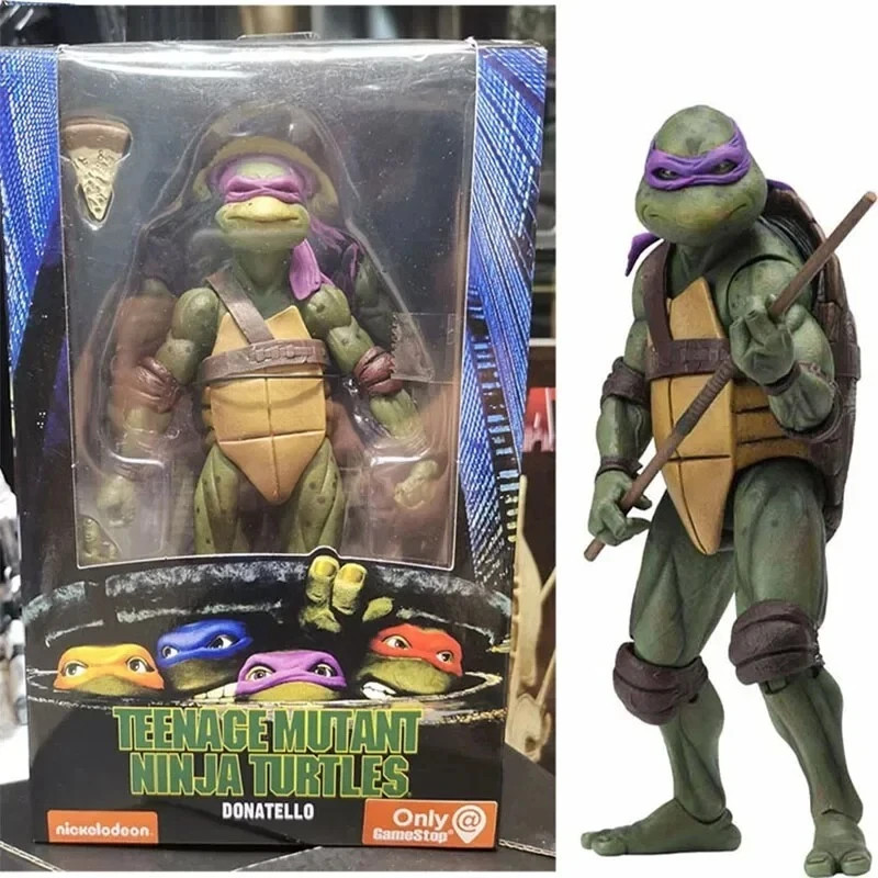 7 NECA Ninja Turtles 1990 Movie TMNT Teenage Movable Toys Mutant Action Figure