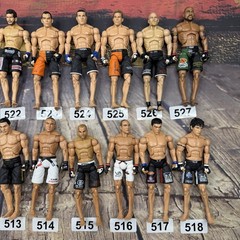 Huge Lot Jakks Pacific UFC Action Figures GSP Rampage BJ Penn Kimbo Hughes