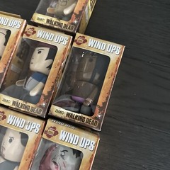2013 Bulls I Toy AMC The Walking Dead Wind Ups, Complete Set of 7 New W/ Display
