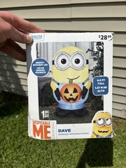 Dave Minion Despicable Me Blow up 4.5 ft Tall