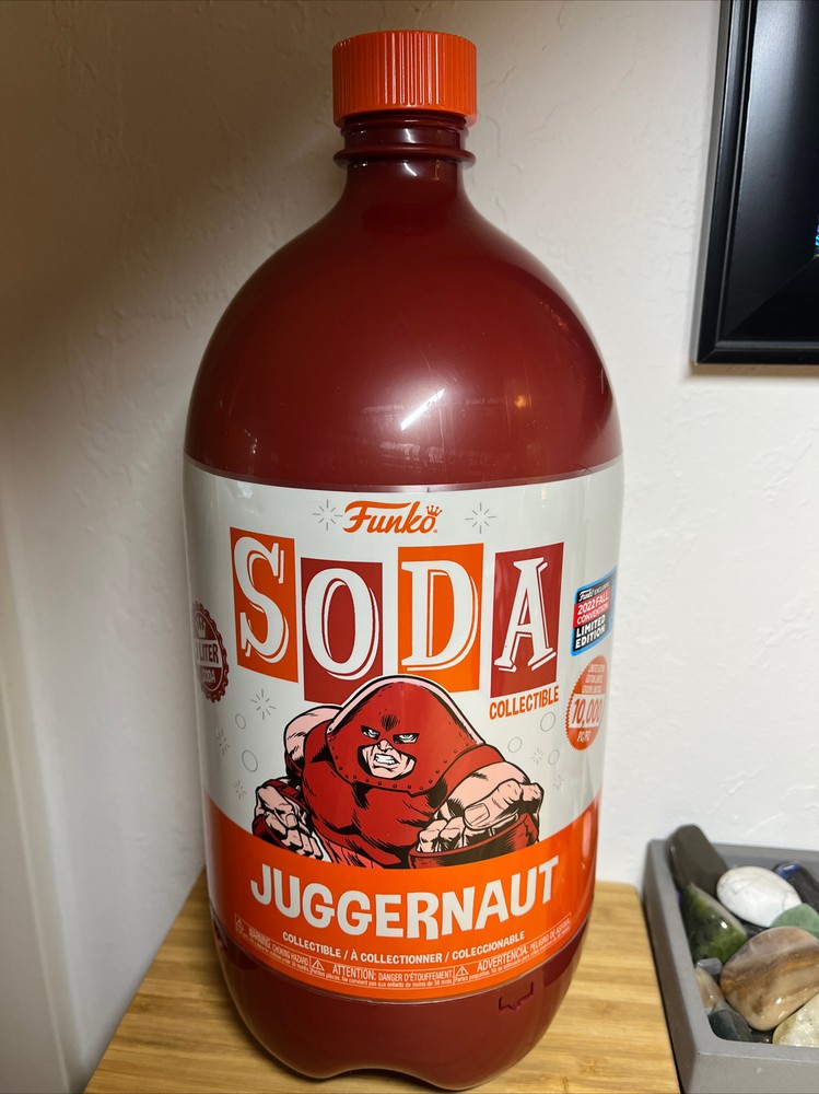 NEW YORK COMIC CON 2022 Exclusive – Juggernaut Bottle Funko 3 Liter Soda COMMON