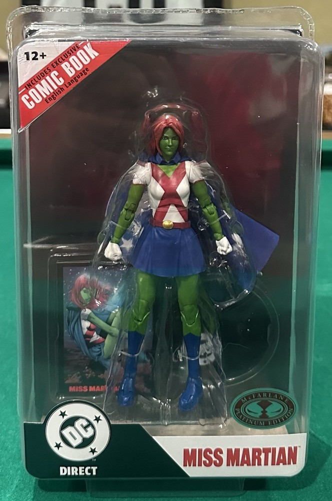 McFarlane Toys DC Direct Miss Martian Red Platinum Edition