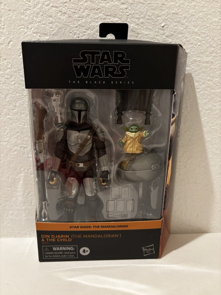 Star Wars Black Series The Mandalorian Din Djarin and The Child (Grogu) LOT G
