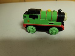 Thomas Wooden Railway Battery Powered Percy w Light Works! Good Condition