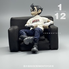 1/12 Scale Solid Color Fashionable Sofa Model Toy Fit 6in 9in Doll Action Figure