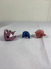 Vintage Tomy Pokemon Figures Lot of 6 Jigglypuff Nidoking Poliwhirl Growlithe