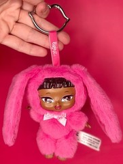 Bratziez Sweetheartz Sasha Pink Bunny Plush Keychain New