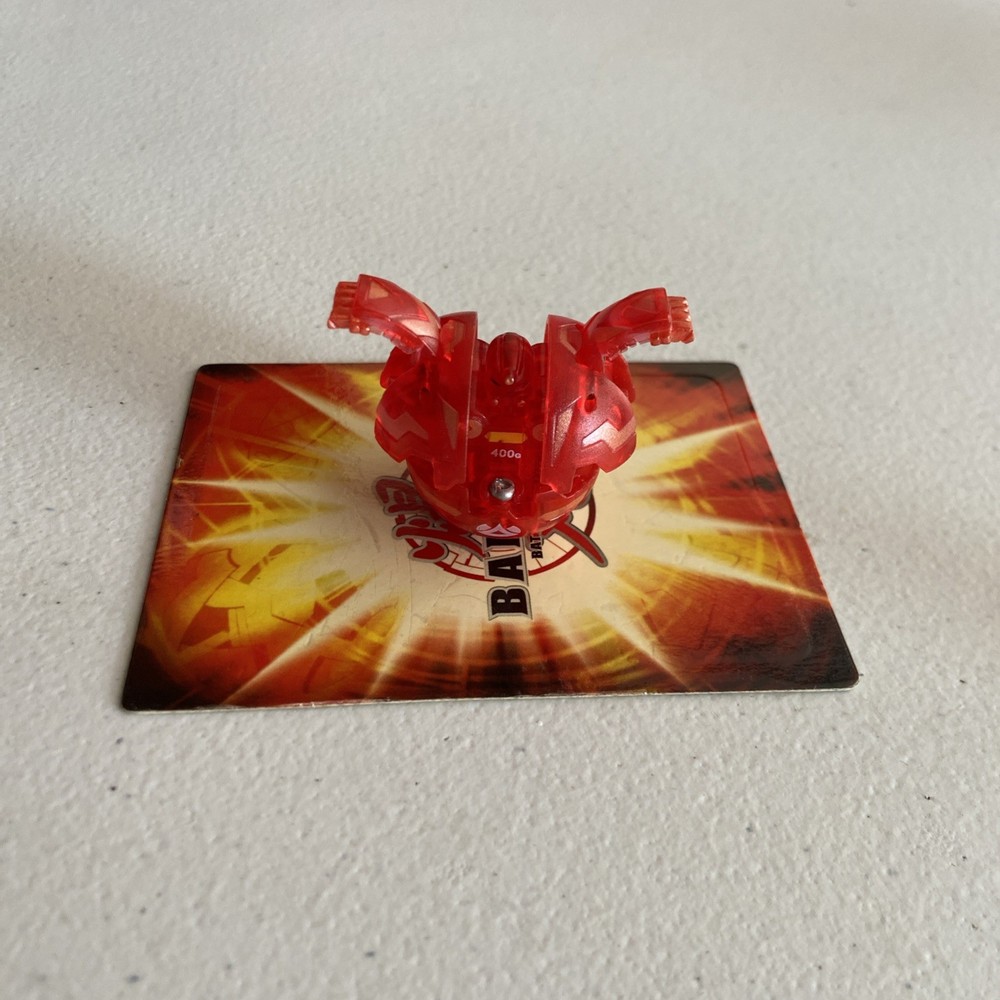 Bakugan Robotallion 400G Red Pyrus Translucent B1 Classic Battle Brawlers