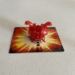 Bakugan Robotallion 400G Red Pyrus Translucent B1 Classic Battle Brawlers