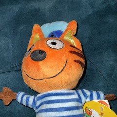 Kid-e-Cats Russian Cartoon Tri Kota 8” Plush Toy Nickelodeon Series Rare