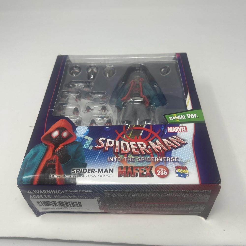Medicom Toy MAFEX No.236 SPIDER-MAN Miles Morales RENEWAL Ver. Height 130mm New