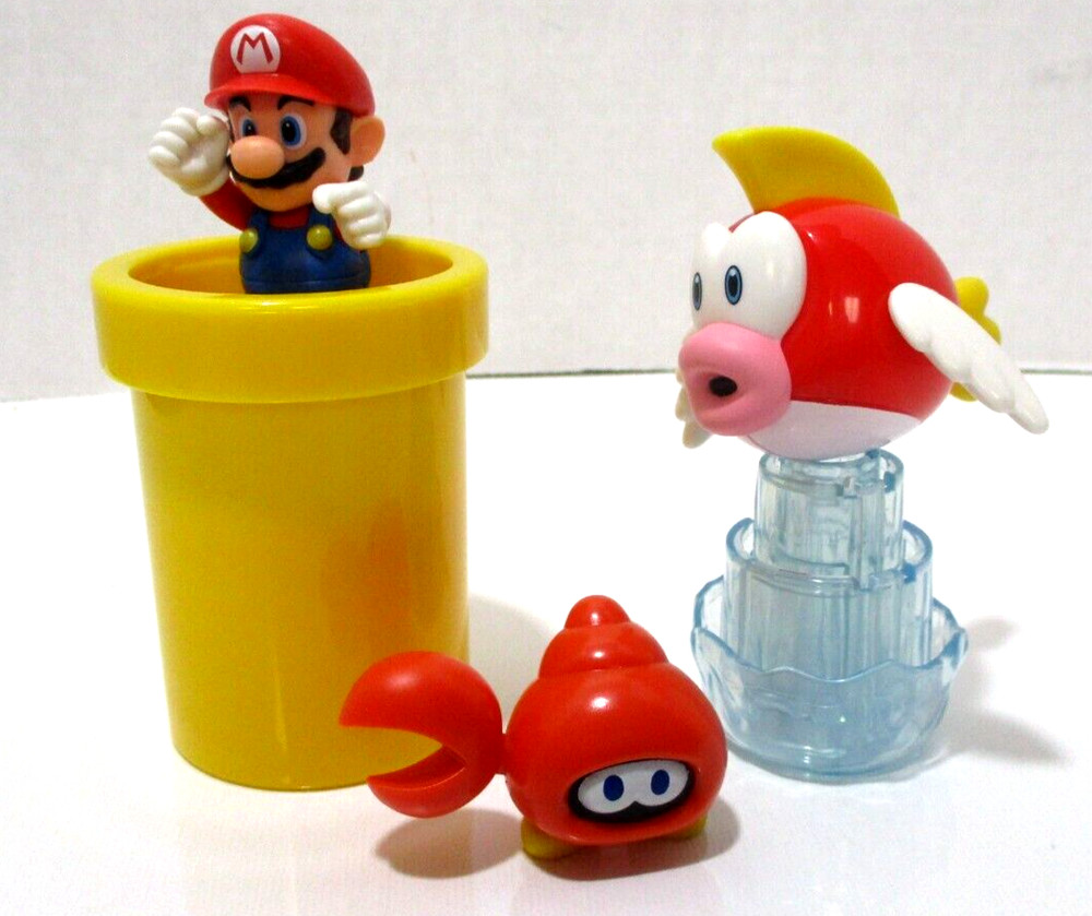 Nintendo Super Mario Sparkling Waters Diorama Figures & Accessories No Box