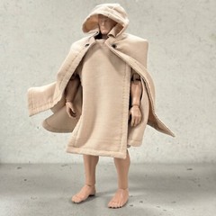 SU-TAC-C-TAN: 1/12 Sand Tactical Hooded Poncho for 6″ action figure