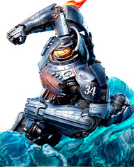 3D Printed Fan Art Gipsy Danger Sculpture by Wicked3d