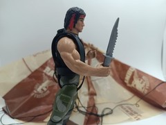 Rambo With Parachute Jocsa Force Of Freedom Argentine Vintage 80´s Not Coleco