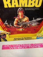 RAMBO Toys For Bikes 3-D Bike Shield W/ Classic Headband Stallone NEW ARCO 1986