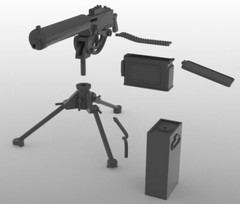 1/16 Scale Battleground M1917A1 Heavy Machine Gun