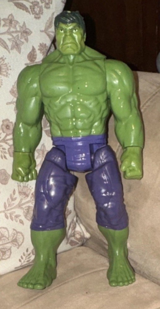 Vintage Marvel Hulk Action Figure Green Purple Comic Book Heroes Plastic
