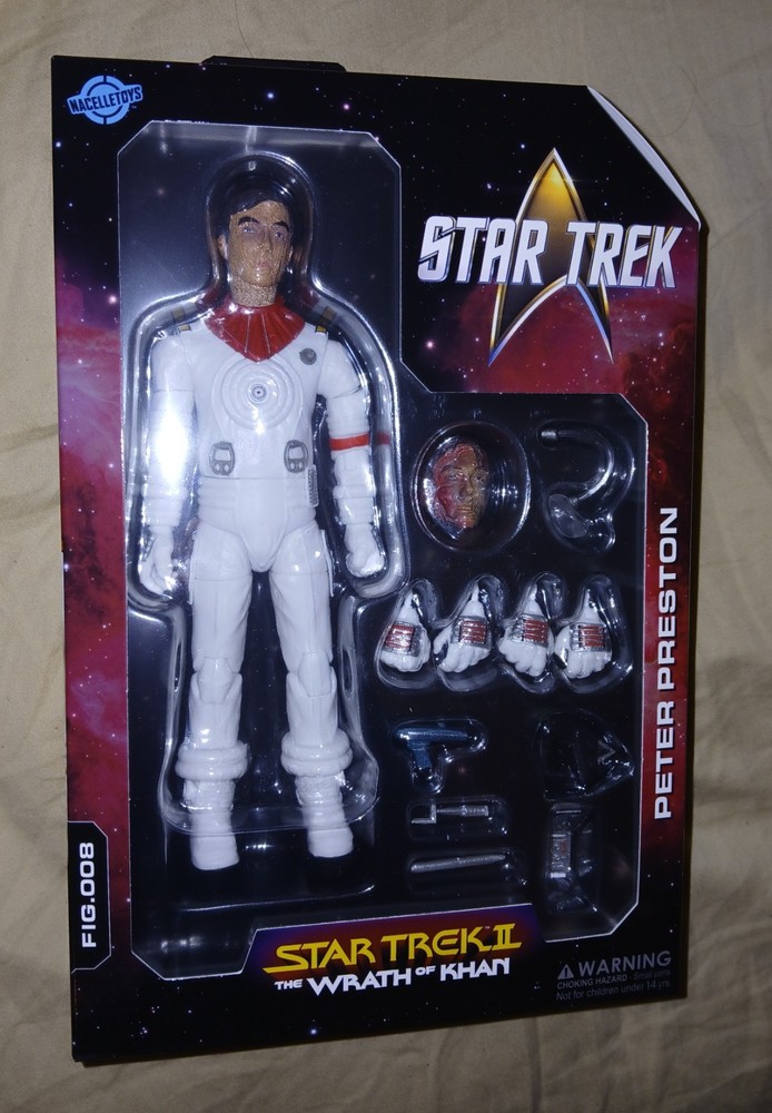 STAR TREK II THE WRATH OF KHAN PETER PRESTON 1/10 7″ FIGURE 008 NACELLE TOYS
