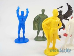 VINTAGE 1980’s GULLIVER DC COMICS SUPER HEROES x8 FIGURINES * ASSORTED COLORS