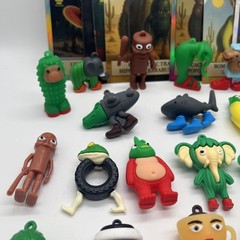 Italian Brainrot Toy Action Figures Brain Rot Lot Of 21 With12 Trading Cards