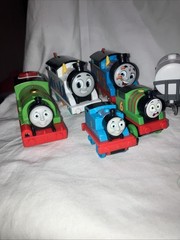 2013 Mattel Thomas And Friends Trackmaster Motorized Train Cars Mixed lot Of 9