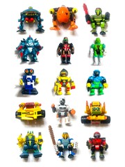 CHOOSE: Vintage Galoob LGTI Z-Bots Micro Machines 2 Inch ZBots Mini Figures