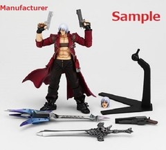 Revoltech Yamaguchi No.003 Dante Devil May Cry 3 Kaiyodo 2006 Figure Sold as-is.