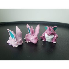 Nidoran, Nidorino and Nidoking Finger Puppet figures Bandai / US STOCK