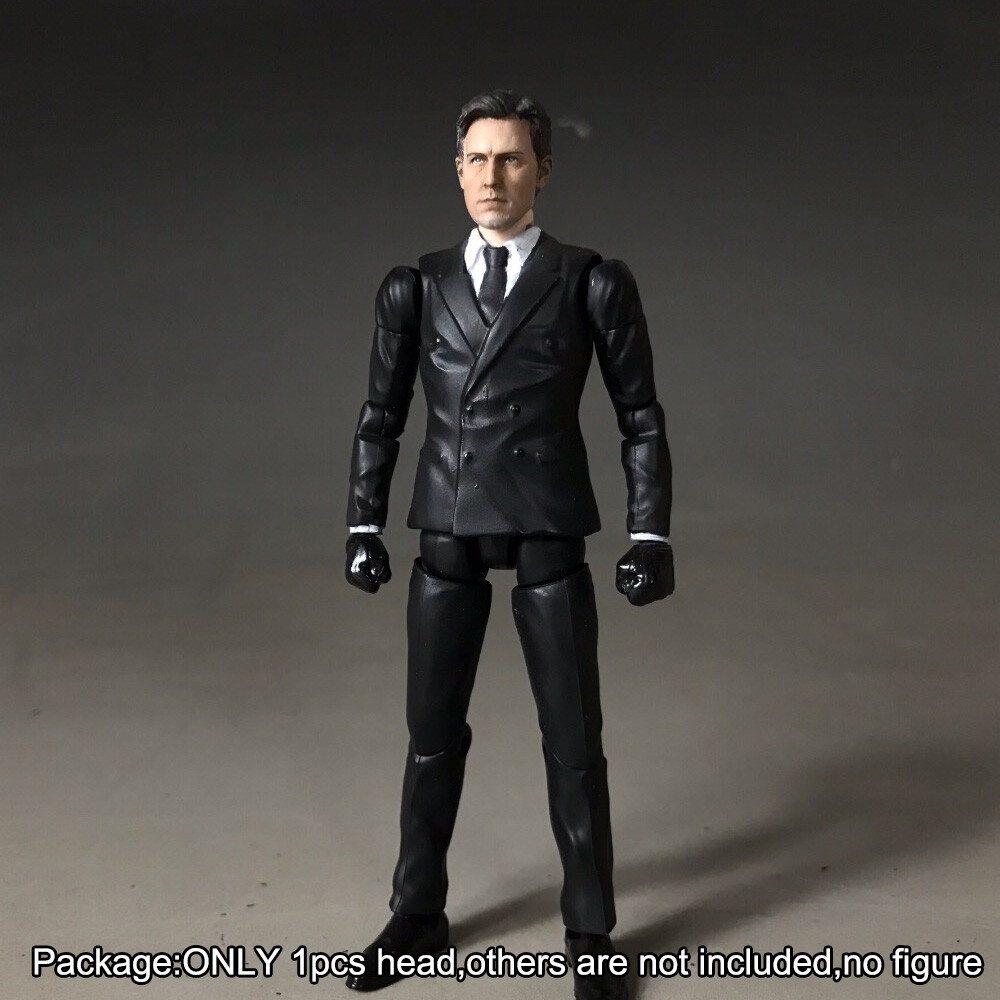 Premium 1/18 Cool Bruce Wayne Ben Affleck Man Head Sculpt For 3.75″ Acid Rain