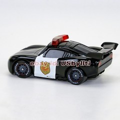 Disney Pixar Cars Sheriff Lightning McQueen Police Diecast 1:55 Metal Car Toy