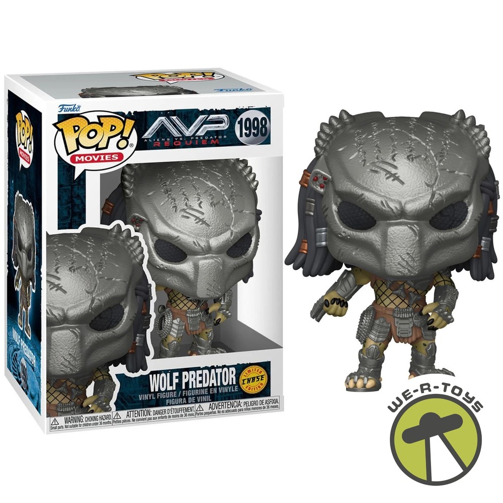 Funko Pop Movies 1998 Aliens Vs Predator Requiem Wolf Predator Figure CHASE