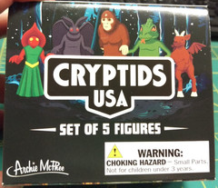 New Cryptids USA set of 5 figures by Archie McPhee Bigfoot, Mothman, and more!