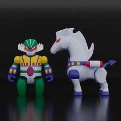 GSC BRICKROID STEEL JEEG: PANTHERROID SET ACTION FIGURE 60mm